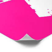 ホットピンク放射能標識 ポスター (角)