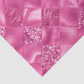 ホットピンク数々のテクスチャー正方形の織りパターン 薄葉紙 (詳細)