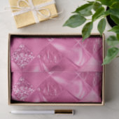 ホットピンク数々のテクスチャー正方形の織りパターン 薄葉紙 (ギフト)