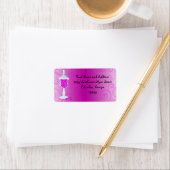 ホットピンク明るい赤紫色キャンディビュッフェ ラベル (インサイチュ)