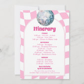 ホットピンク最後のディスコバチェロレッテ日程 招待状 (裏面)