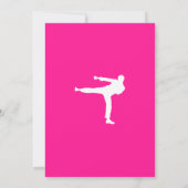 ホットピンク武術アート 招待状 (裏面)
