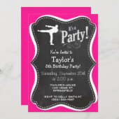 ホットピンク武術アート 招待状 (正面/裏面)