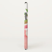 ホットピンク水彩花模様 Case-Mate iPhoneケース (裏面/右)