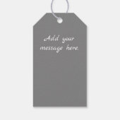 ホットピンク水滴 ギフトタグ (裏面)