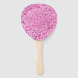 ホットピンク水滴 ハンドファン