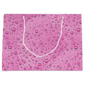 ホットピンク水滴 ラージペーパーバッグ (正面)