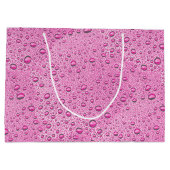 ホットピンク水滴 ラージペーパーバッグ (裏面)