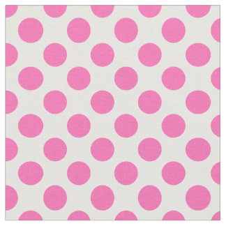 ホットピンク水玉模様 ファブリック