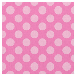 ホットピンク水玉模様 ファブリック