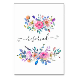 ホットピンク水色フローラ予約 テーブルナンバー