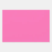 ホットピンク無地の色 ラッピングペーパーシート (正面2)