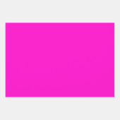 ホットピンク無地の色 ラッピングペーパーシート (正面)