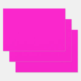 ホットピンク無地の色 ラッピングペーパーシート