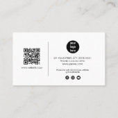 ホットピンク爪、 ネイルドリップネイルアートマニキュアQRコード 名刺 (裏面)