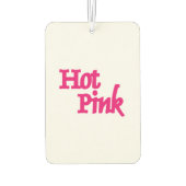 ホットピンク白い車の空気清浄剤 カーエアーフレッシュナー (裏面)