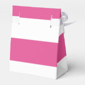 ホットピンク白ストライプパターン、ブラックモノグラム フェイバーボックス (裏面サイド)