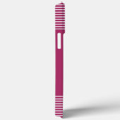 ホットピンク白フランスのKeep Calm and Carry On Case-Mate iPhoneケース (裏面 / 右)