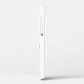 ホットピンク白黒ファンキー波状スクロールフローラ Case-Mate iPhoneケース (裏面 / 左)