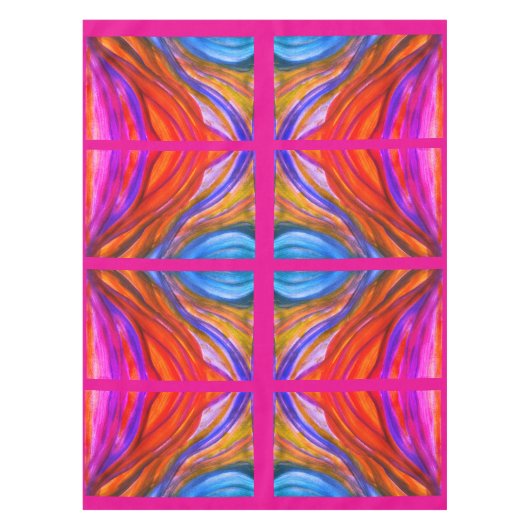 ホットピンク砂漠インスピレーションテーブルクロス テーブルクロス (正面)