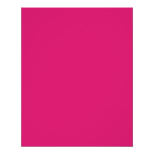 ホットピンク結婚ズ | 色はっきりした無地の招待状 ポスター (正面)