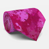 ホットピンク絵を描ボール ネクタイ (ロール)