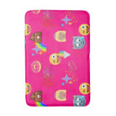 ホットピンク絵文字バスタブ バスマット (正面縦)