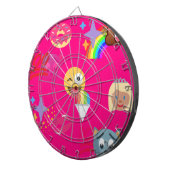 ホットピンク絵文字 ダーツボード (正面右)