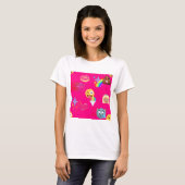 ホットピンク絵文字 Tシャツ (正面フル)
