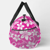 ホットピンク色のブルーハワイ模様 ダッフルバッグ (右)