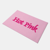 ホットピンク色のdoormat ドアマット (アングル)