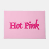 ホットピンク色のdoormat ドアマット (正面)