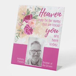 ホットピンク色スプラッシュ結婚の記念椅子 台座サイン