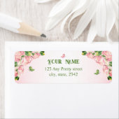 ホットピンク葉の花は結婚緑 ラベル (インサイチュ)