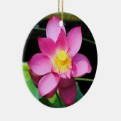 ホットピンク蓮の花 セラミックオーナメント (右)