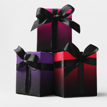 ホットピンク赤王室の紫と黒のミッグラデーションクス