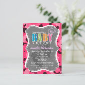 ホットピンク迷彩柄;カモフラージュ インビテーションポストカード (スタンド正面)