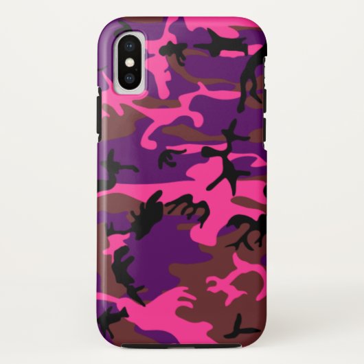 ホットピンク迷彩柄 Case-Mate iPhoneケース (裏面)