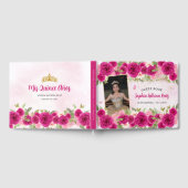 ホットピンク金ゴールドフローラプリンセスキンセアニラ写真 ゲストブック (全面)