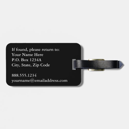 ホットピンク金属グリッターモノグラエレガントム ラゲッジタグ (裏面横)