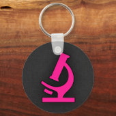 ホットピンク顕微鏡 キーホルダー (正面)