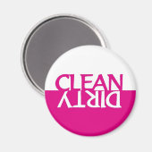 ホットピンク食洗機磁石 マグネット (正面/裏面)