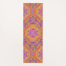 ホットピンク魔法カーペット/オレンジブループレイド ヨガマット