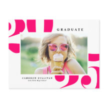 ホットピンク2025はっきりしたタイポグラフィ写真卒業