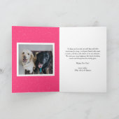 ホットピンク2025はっきりしたタイポグラフィ新年写真 シーズンカード (内部)