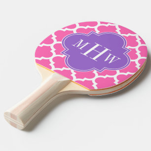 ホットピンク2 Whtモロッコ#5アメジスト3 Init Monogram 卓球ラケット