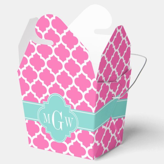 ホットピンク2 Wtモロッコ#5ターコイズ3 Init Monogram フェイバーボックス (オープン)