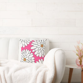 ホットピンク4手描きジニアス クッション