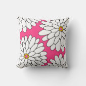 ホットピンク4手描きジニアス クッション (正面)