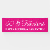 ホットピンク60と素晴らしい 横断幕 (横)